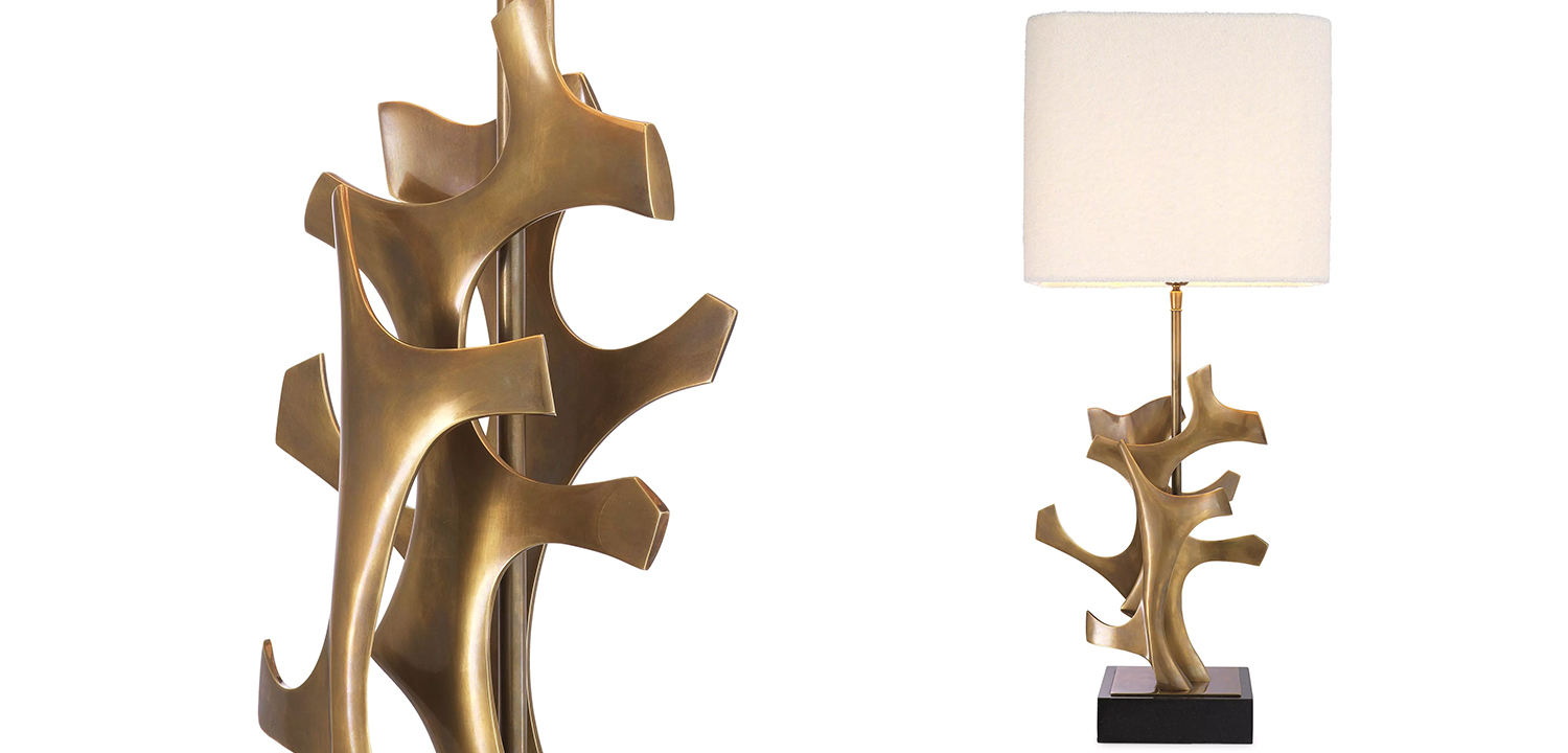 Настольная лампа Eichholtz Table Lamp Agape Brass - фото