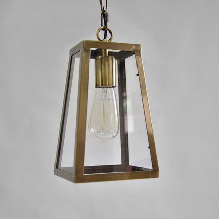 Подвесной светильник Loft Industrial Ortogonal pendant Brass  в Казани | Loft Concept 