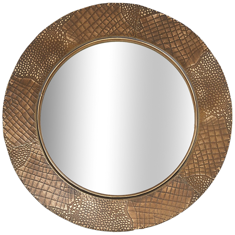 Круглое зеркало Rafferty Round Brass Mirror Латунь Зеркало в Казани | Loft Concept 