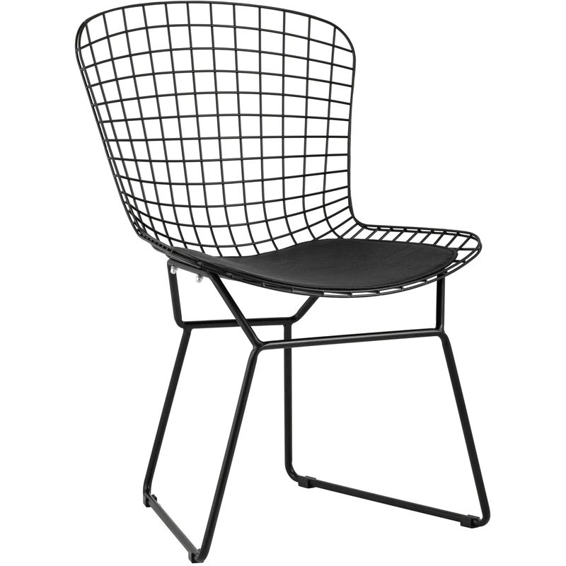 Стул Bertoia Chair Черный Матовый Металл Черный в Казани | Loft Concept 