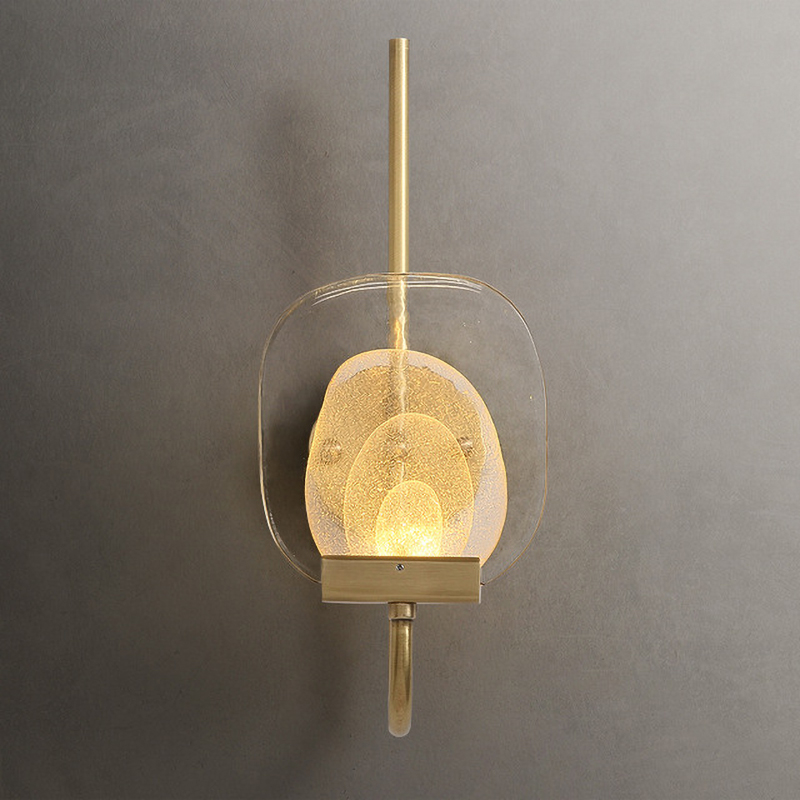 Бра Gold Radiance sconce Латунь Прозрачный в Казани | Loft Concept 