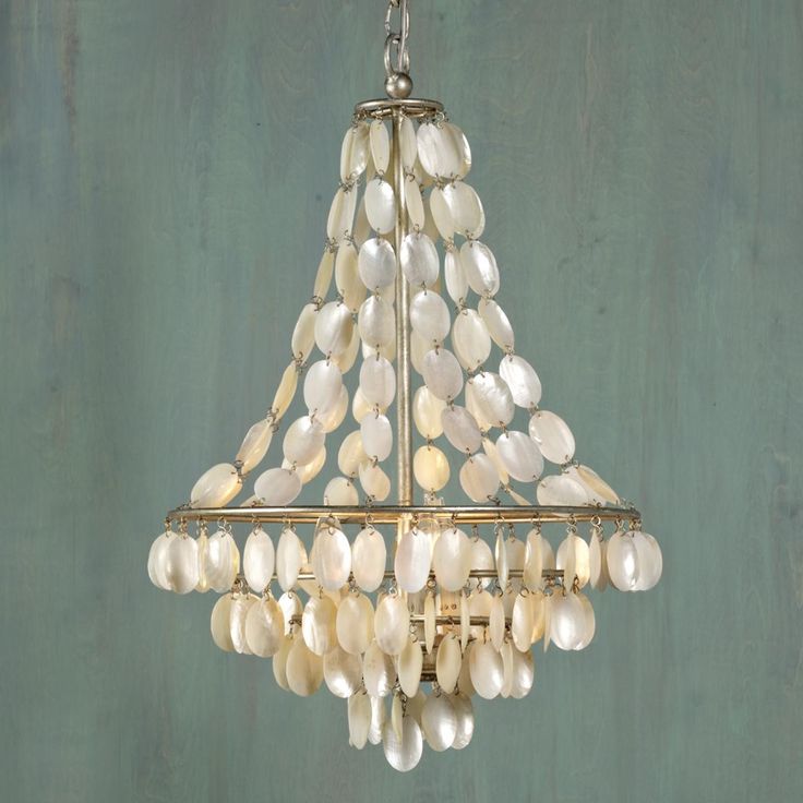 Подвесной светильник SHELL Classic Chandelier Белый Серебряный в Казани | Loft Concept 