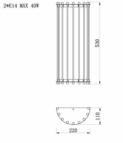 Бра Lantern Tiziano Chromium Sconces в Казани