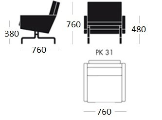 Кресло PK31 1 seat в Казани