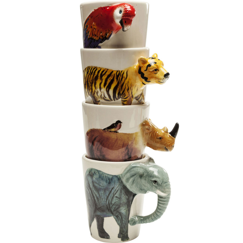 Кружка Tropical Animals mug Мульти в Казани | Loft Concept 