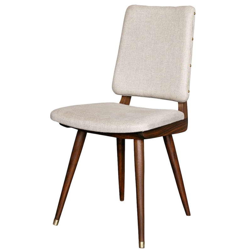 Стул Camille Dining Chair ivory ( слоновая кость ) Коричневый в Казани | Loft Concept 