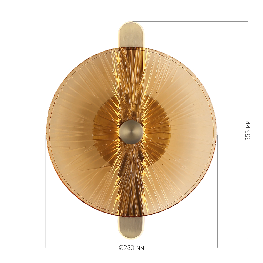 Бра с круглым стеклянным плафоном Gingham в Казани