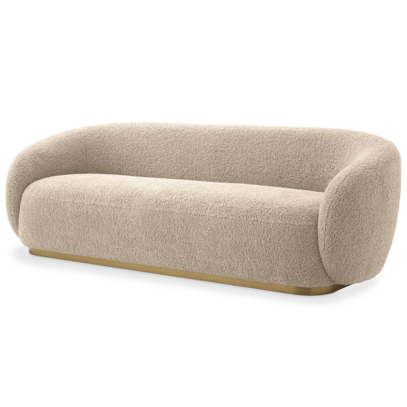 Диван Eichholtz Sofa Brice Sand Песочный Латунь в Казани | Loft Concept 