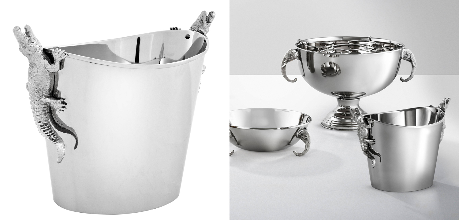 Ведерко для льда Eichholtz Wine Cooler Croc - фото