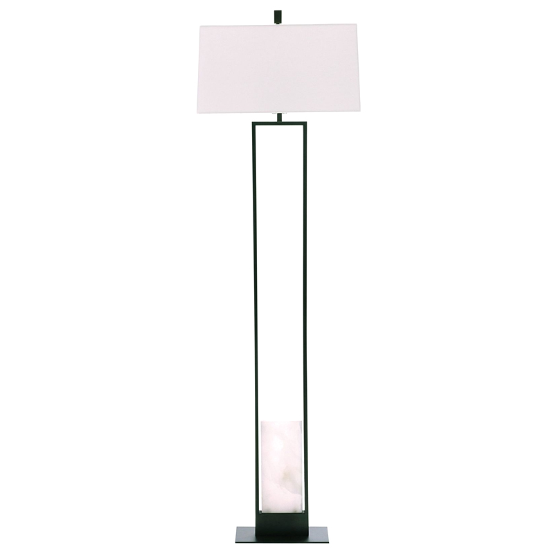 Торшер Arteriors MARKHAM FLOOR LAMP Бронза Белый Черный в Казани | Loft Concept 