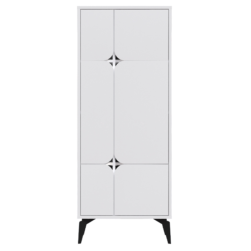 Комод белый с 4-мя дверцами на металлических ножках SPARK MULTIPURPOSE CABINET WHITE Белый в Казани | Loft Concept 