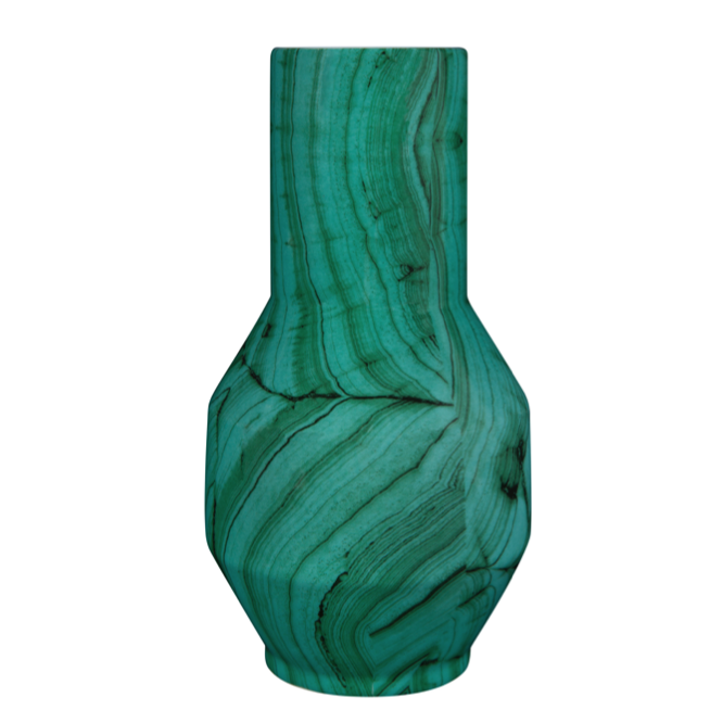 Ваза Malachite Vase rubikon Малахит в Казани | Loft Concept 