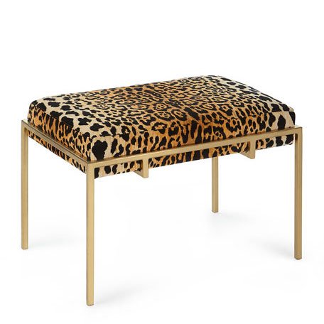 Пуф Metal and Leopard Ottoman Мульти в Казани | Loft Concept 