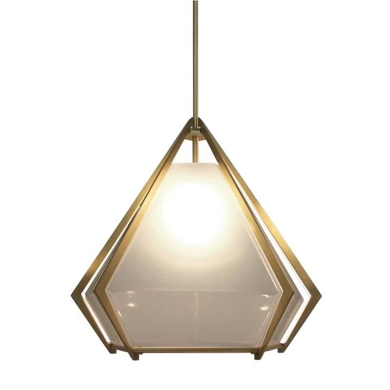 Подвесной светильник Harlow Pendant Lamp white Золотой Белый в Казани | Loft Concept 