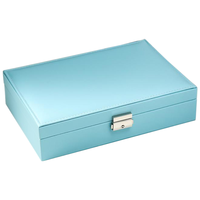 Шкатулка Azurine Jewerly Organizer Box light blue Голубой Бежевый в Казани | Loft Concept 