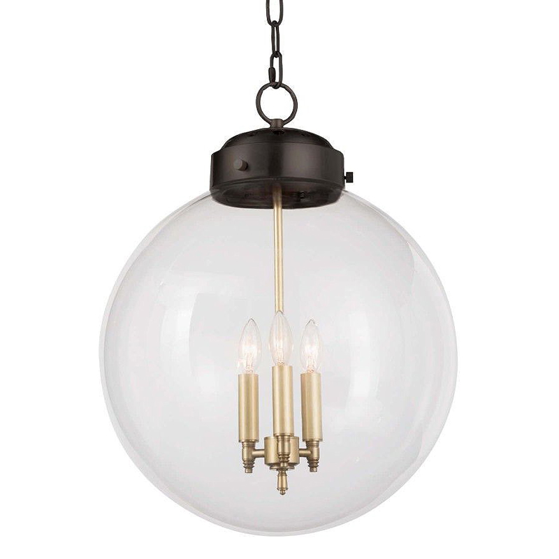 Подвесной светильник Conor Globe Hanging lamp Black Черный Прозрачный (Transparent) в Казани | Loft Concept 