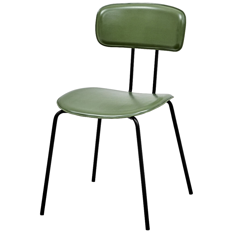 Стул Tyler Loft Stool green Зеленый Черный в Казани | Loft Concept 