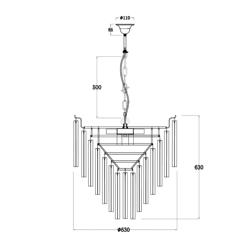 Люстра Eichholtz Chandelier Nova Chrome в Казани