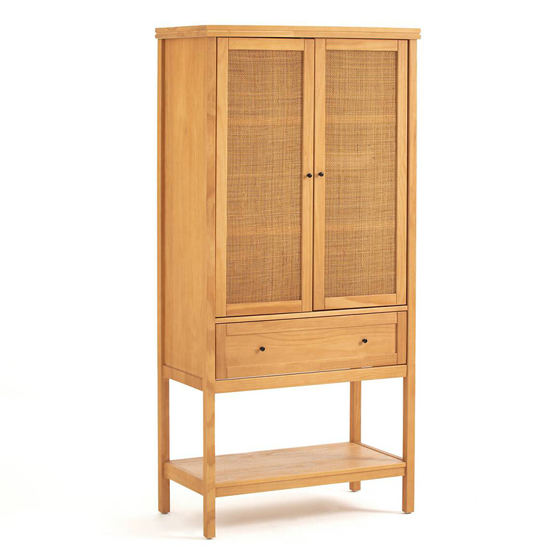 Шкаф Niels Wicker Cupboard 2 Doors Светлый дуб в Казани | Loft Concept 