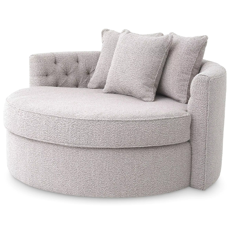 Диван Eichholtz Sofa Carlita Bouclé Grey Серый в Казани | Loft Concept 