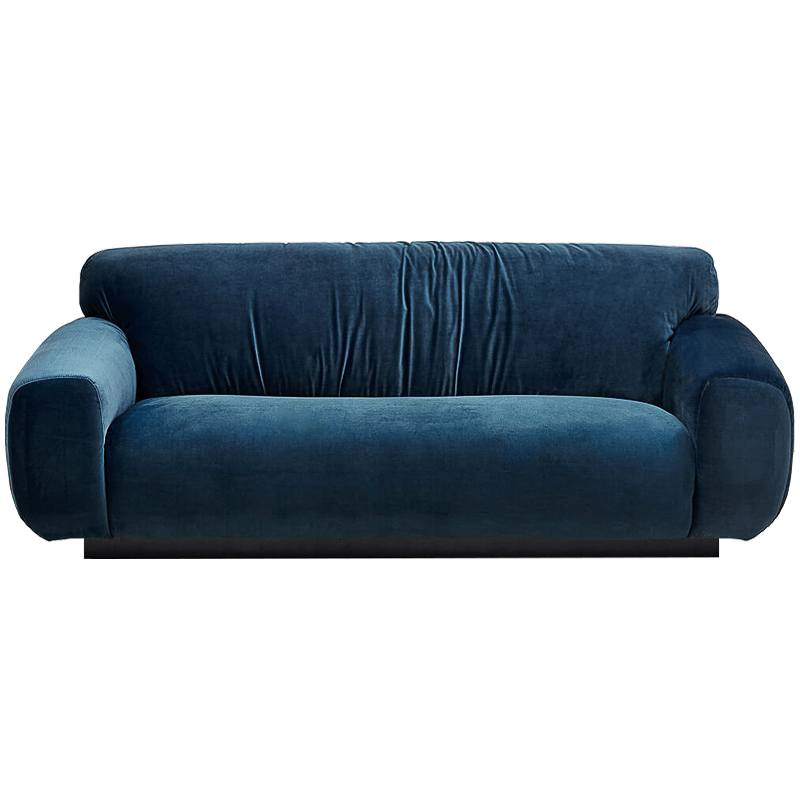 Диван Inesia Sofa blue Темно-синий Черный в Казани | Loft Concept 