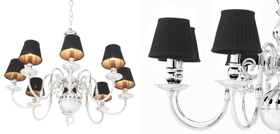 Люстра Eichholtz Chandelier Bourbon Nickel - Loft-Concept в Казани