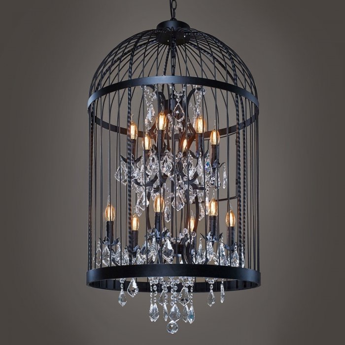 Люстра Steampunk Birdcage Chandelier 60 black Черный в Казани | Loft Concept 