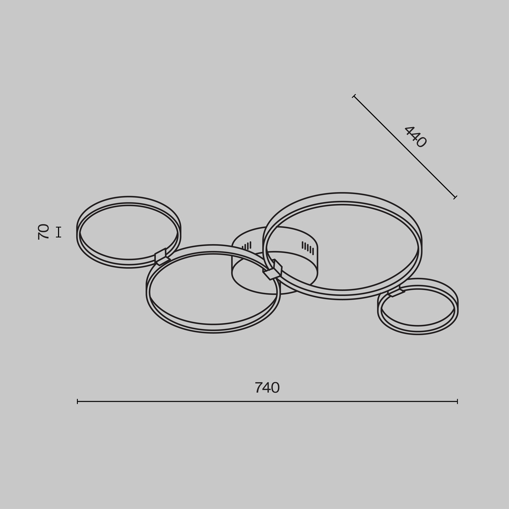 Потолочный светильник Olympia 3000-4000К 39Вт в Казани