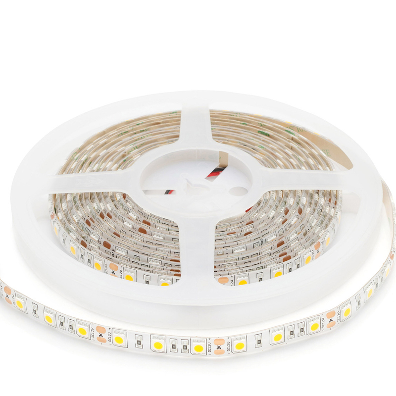 Светодиодная влагозащищенная лента 14,4W/m 60Led/m 5050SMD теплый белый Белый в Казани | Loft Concept 