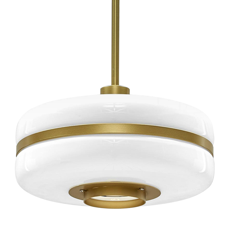 Подвесной светильник BERT FRANK Pendant Lamp Белый Белый Золотой в Казани | Loft Concept 