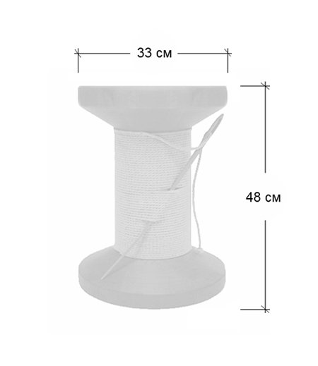 Дизайнерский табурет Thread Reel Wooden Stool в Казани