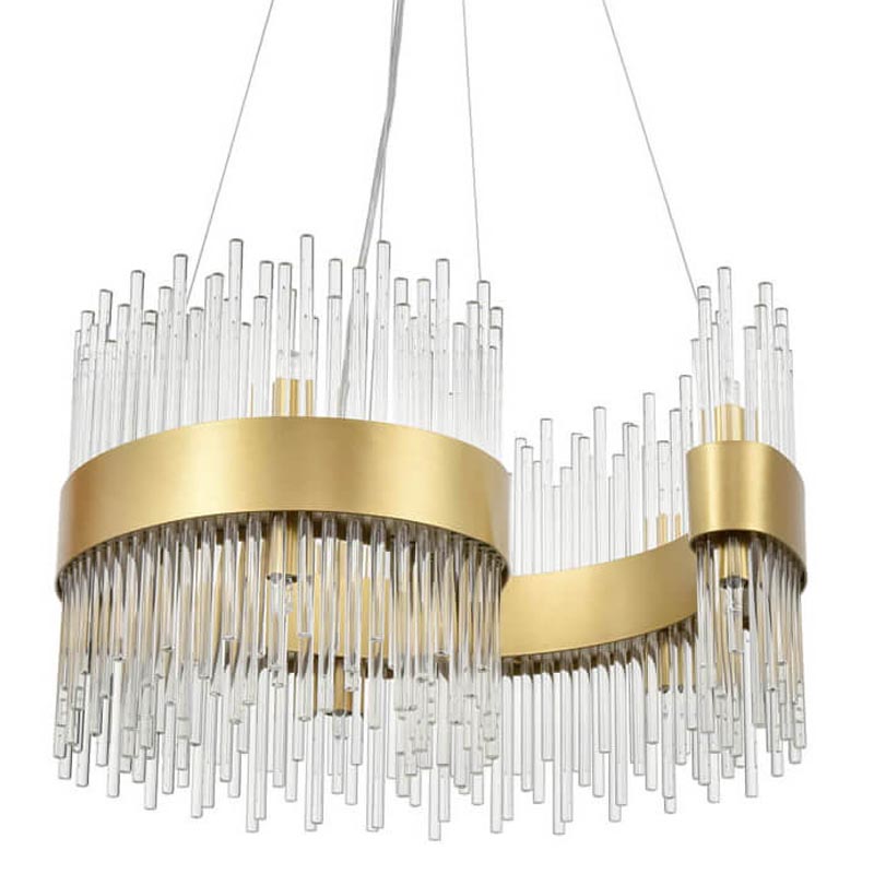 Люстра Nembus Chandelier 50 gold Прозрачный (Transparent) Золотой в Казани | Loft Concept 