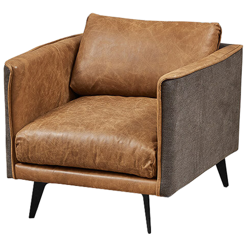 Кресло Caramel Leather & Textiles Armchair Карамель Серый в Казани | Loft Concept 