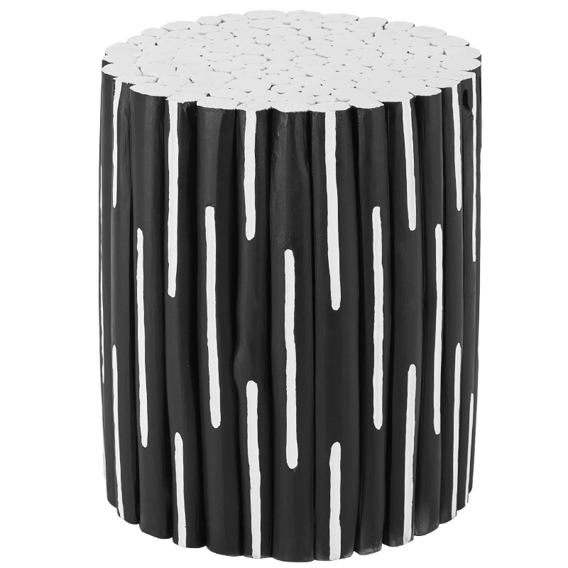 Приставной стол Table Licorice Sticks Black White Черно-белый в Казани | Loft Concept 