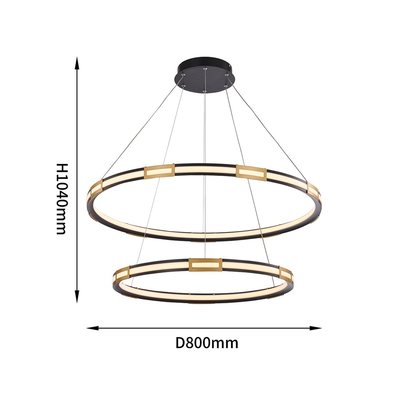 Двойная кольцевая светодиодная люстра Range в Казани