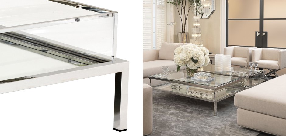 Журнальный стол Eichholtz Coffee Table Harvey Rectangular Журнальный стол Eichholtz Coffee Table Harvey Rectangular - Loft-Concept в Казани