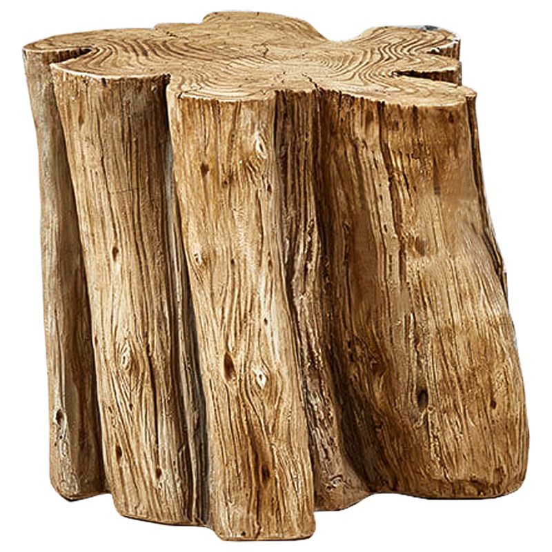 Приставной стол Wavy Stump Side Table Коричневый в Казани | Loft Concept 