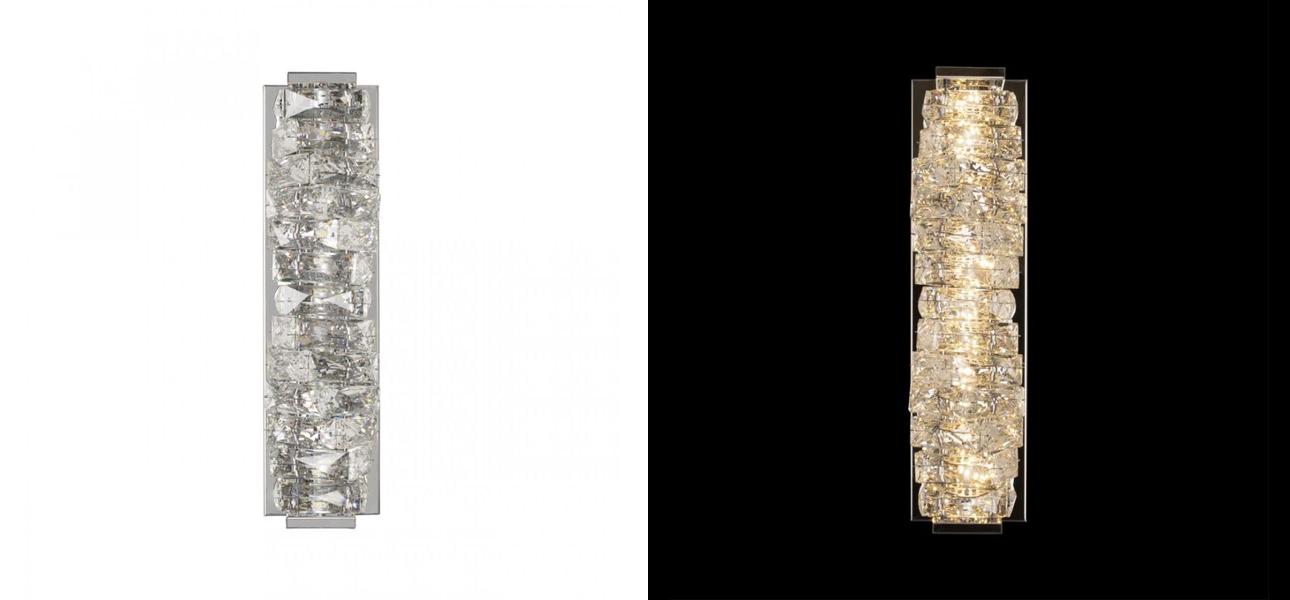 Хрустальное Бра Reduced Transparent Cubes Серебро - фото №2