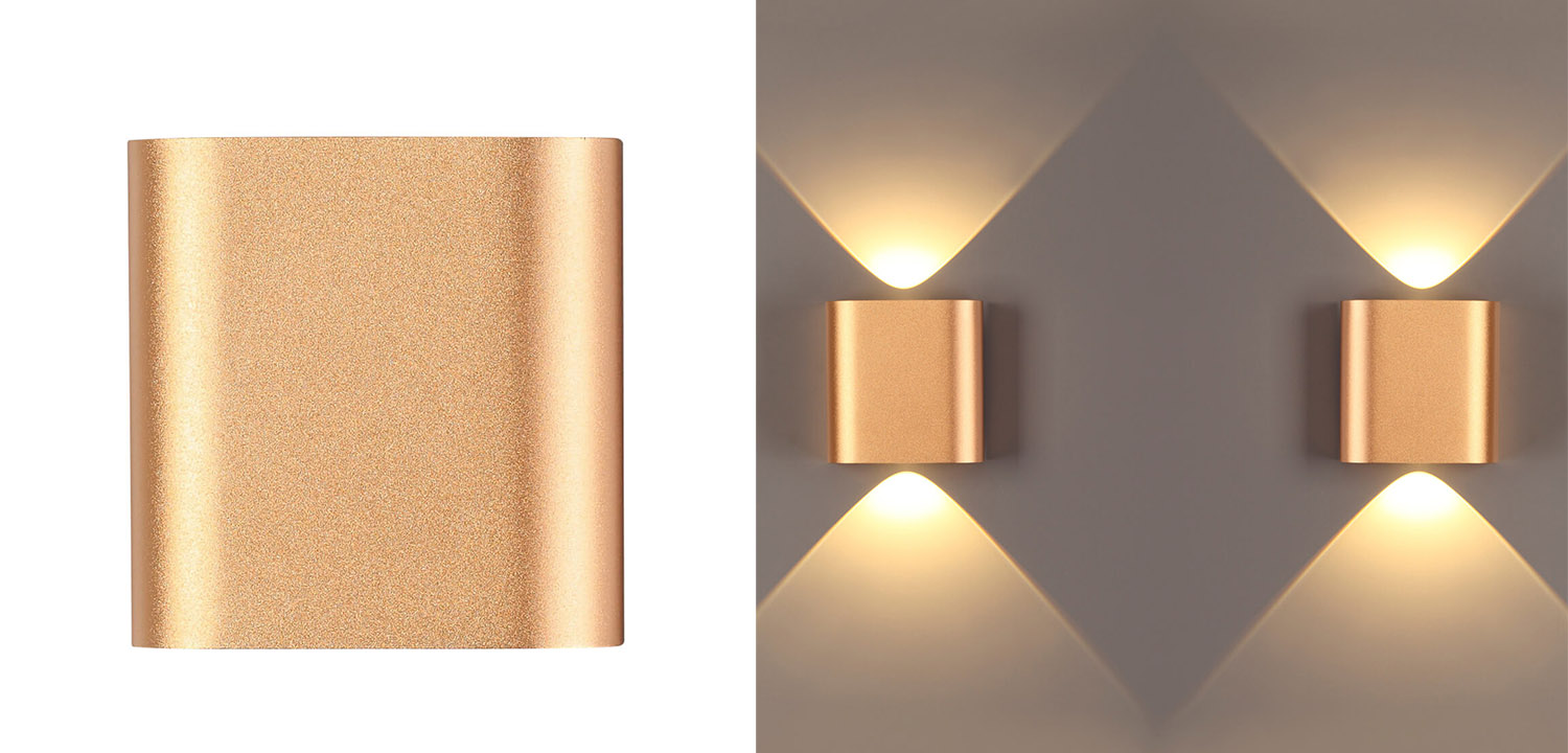 Бра Obverse Gold Square Wall lamp - фото