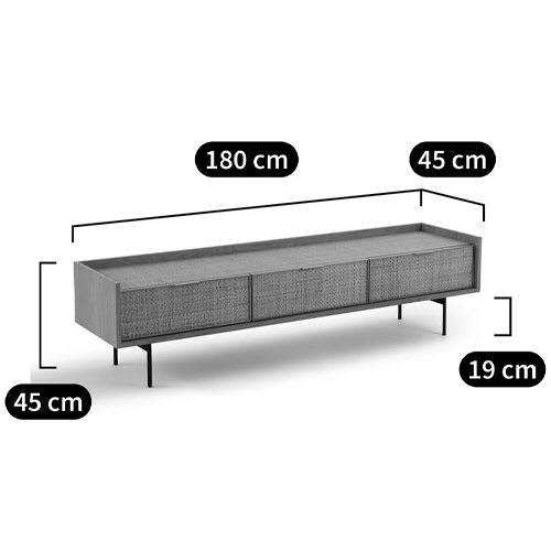 ТВ-тумба с плетеным декором Buckley Wicker TV Stand в Казани