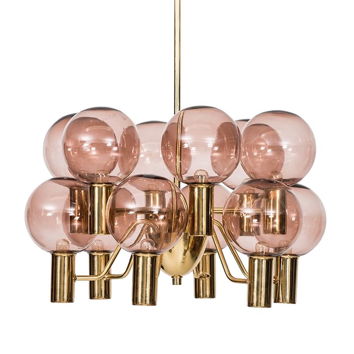 Люстра Hans-Agne Jakobsson Ceiling Lamps Глянцевое золото Розовый (Rose) в Казани | Loft Concept 