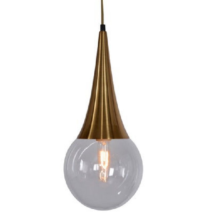 Подвесной светильник Drop Pendant lamp Латунь Античная полированная в Казани | Loft Concept 