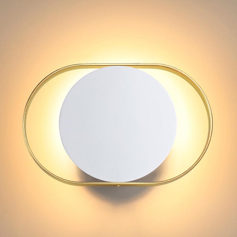 Бра Globo Ocular Sconce Oval White Золотой Белый в Казани | Loft Concept 