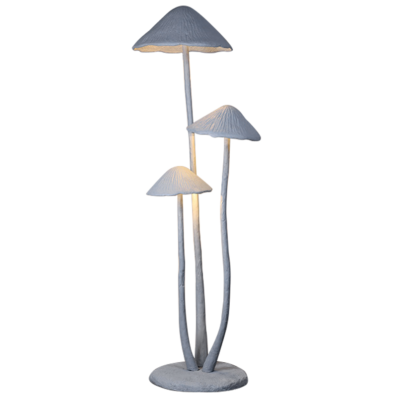 Торшер в виде грибов Floor lamp three mushrooms Серый в Казани | Loft Concept 