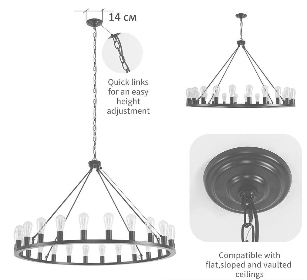 Люстра Camino Round Chandelier 18 Restoration Hardware  в Казани