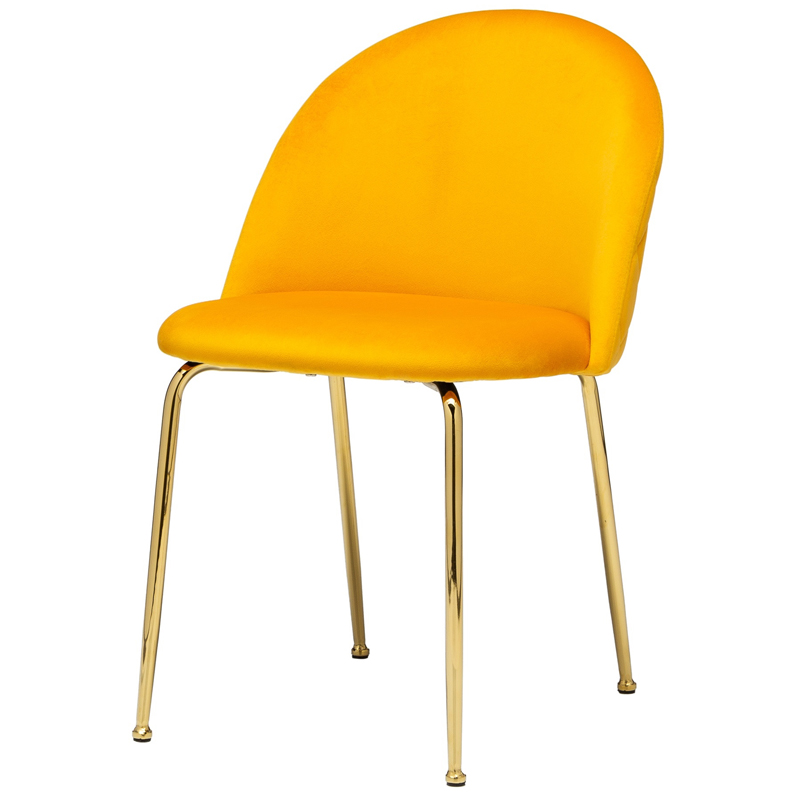 Стул Vendramin Dining Chair yellow Желтый Глянцевое золото в Казани | Loft Concept 