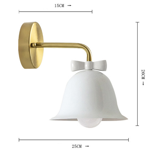 Бра Колокольчик Bell with Bow White Wall Lamp Белый в Казани