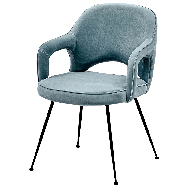 Стул Taube Stool Pastel Blue Голубой пастельный Черный в Казани | Loft Concept 