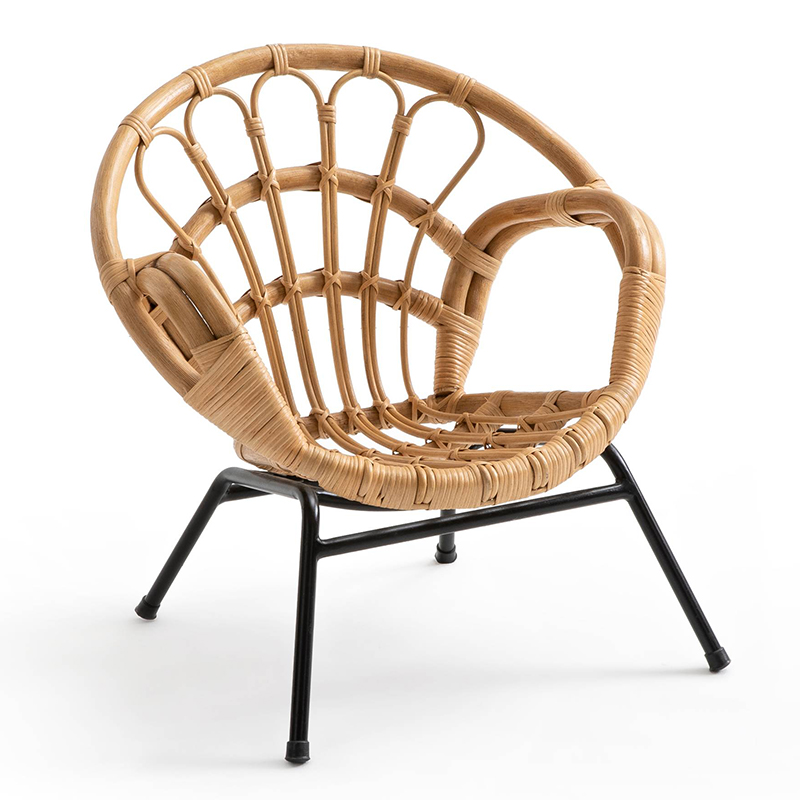 Кресло детское Wicker Baby Chair Бежевый Черный в Казани | Loft Concept 