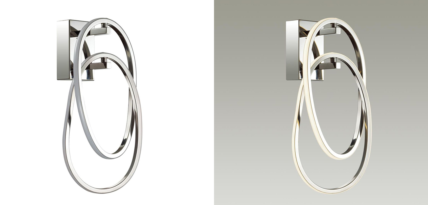 Бра 2 Chain Link Chrome - фото